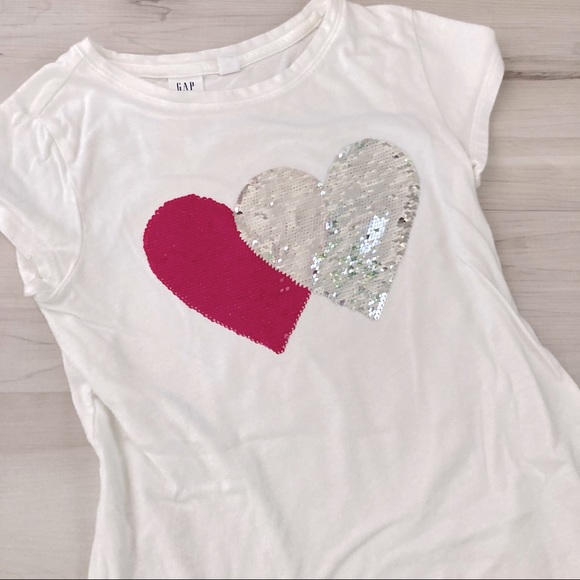 🌸3/$30🌸 GAP Kids Sequin Girls’ Tee - Picture 2 of 5